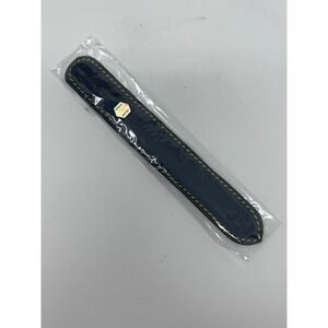 GERmanikure Philosopher By Night 3mm Glass Nail File with Leather Sheath Black